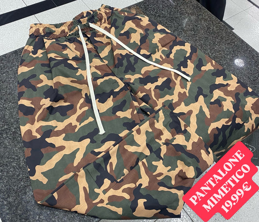 PANTALONE UOMO MILITARE  BAGGY